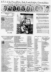 Liste de ceux fidèles au roi des Écossais qui ont été tués et faits prisonniers, 1652 - English School